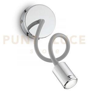 Focus applique a parete led 3000k 4w 310 lm cromo flessibile e orie