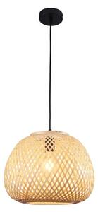 Lampadario a sospensione con filo ZANZIBAR 1xE27/20W/230V diametro 35 cm bambù
