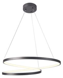 Lampadario LED a sospensione con filo ZEFIRA LED/52W/230V 4000K diametro 60 cm antracite