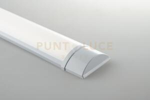 Barra led batten bianco in policarbonato 18w 2166lm 4000k 7,5x60x2