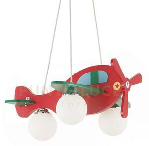 Lampada a sospensione avion sp3 rosso