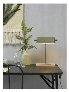 Lampada da tavolo con paralume in metallo di colore verde-naturale (altezza 40 cm) Cambridge - it's about RoMi