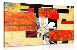 Quadro su tela – Astrazione in arancione