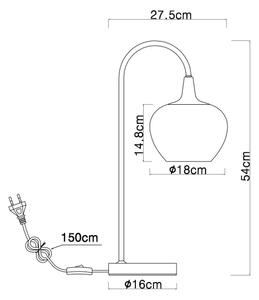 Globo 15548TG - Lampada da tavolo MAXY 1xE27/40W/230V