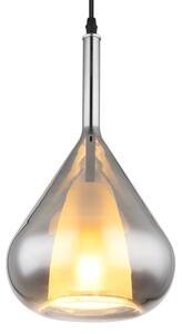 Globo 15542 - Lampadario a sospensione con filo GEEKY 1xE27/60W/230V diametro 20 cm nero