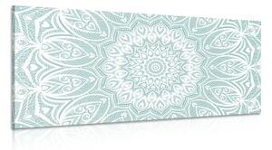 Quadro su tela – Mandala armonia su sfondo blu