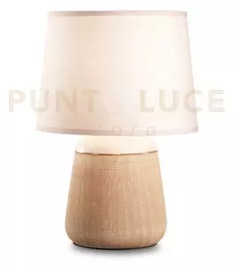 Kali' lampada da tavolo in ceramica con disegno in rilievo 1 luce a
