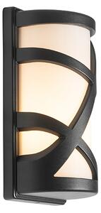 Lampada da parete per esterni moderna nera IP44 - Suzie