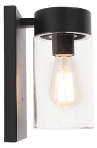 Lampada da parete per esterni moderna in acciaio inossidabile nero IP44 - Jarra