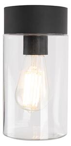 Plafoniera moderna nera 22,6 cm IP44 - Jarra