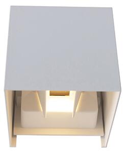 Lampada da parete per esterni bianca con LED a 2 luci IP54 - Edwin