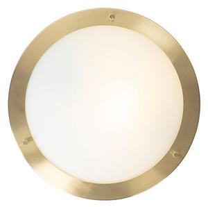 Plafoniera moderna oro 31 cm IP44 - Yuma