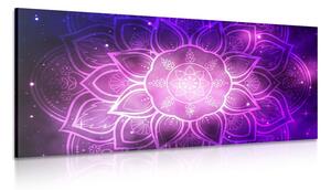 Quadro su tela – Mandala con sfondo galattico