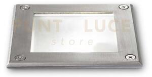 Park square segnapasso spot da incasso 1 luce attacco gu10 acciaio 