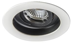 Faretto da incasso moderno bianco in acciaio set da 5 - Rondoo