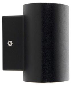 Lampada da parete per esterni moderna nera con LED IP44 - Ovum