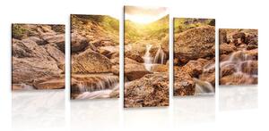 Quadri 5 pezzi – Cascate alpine