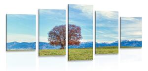 Quadri 5 pezzi – Panorama montano