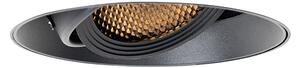 Faretto da incasso moderno nero GU10 AR70 rotondo senza cornice - Oneon Honey