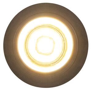 Faretto da incasso moderno nero rotondo orientabile - Installa
