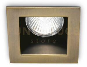 Funky faretto incasso brunito 1 luce attacco gu10 9x9cm