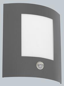 Lampada da parete per esterni antracite con sensore di movimento IP44 - Emmerald 1