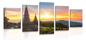 Quadri 5 pezzi – Alba su Thailandia
