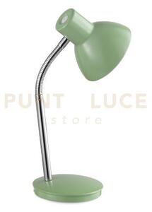 Lampada da tavolo in metallo colore verde orientabile 1 luce attacc