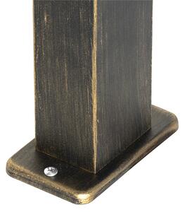Lampada da esterno da terra industriale oro anticato 35 cm IP44 - Baleno