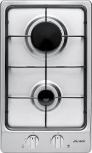 Jollynox 1PVG2 Vega Piano Cottura a Gas 2 Fuochi 30 cm colore Inox