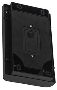 Applique da parete nera con LED IP44 con sensore di movimento - Khuvan