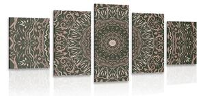 Quadri 5 pezzi – Mandala in stile vintage