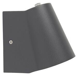 Lampada da esterno moderna antracite incl. LED con sensore crepuscolare - Uma