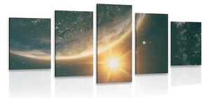 Quadri 5 pezzi – Vista dallo spazio
