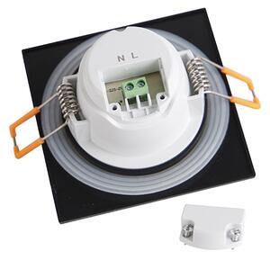 Set di 6 faretti da incasso neri con LED dimmerabile a 3 livelli IP65 - Simply