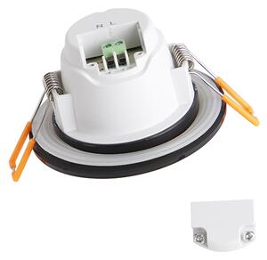 Set di 6 faretti da incasso moderni neri con LED dimmerabile a 3 livelli IP65 - Blanca