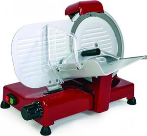 R.G.V. Affettatrice Professionale con Lama 25 cm Inox Motore 140 watt colore Rosso - 90917 Vintage 250