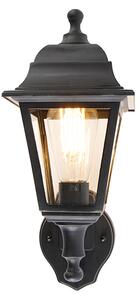 Lampada da parete per esterni classica nera con sensore di movimento - Capital