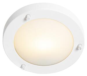 Plafoniera moderna bianca 18 cm IP44 - Yuma