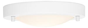 Plafoniera moderna bianca 18 cm IP44 - Yuma