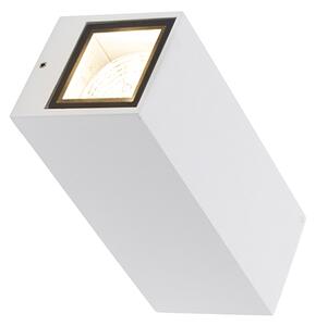 Applique moderna bianca 2 luci GU10 AR70 IP54 - Baleno