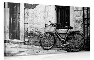 Quadro su tela – Bicicletta retrò in bianco e nero
