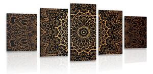 Quadri 5 pezzi – Mandala vintage in stile indiano
