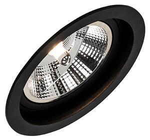 Set di 6 Faretto da incasso moderno nero regolabile - CHUCK 111