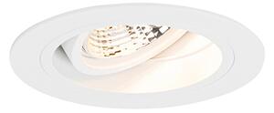 Faretto da incasso rotondo bianco orientabile - Chuck 70