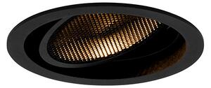 Faretto da incasso moderno nero orientabile - Coop 111 Honey