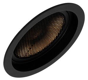 Faretto da incasso moderno nero orientabile - Coop 111 Honey