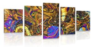 Quadri 5 pezzi – Pieno di arte astratta