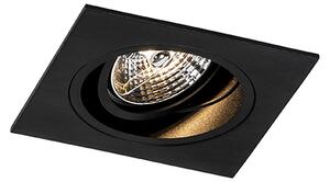 Faretto da incasso moderno nero orientabile - Chuck 70