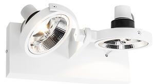 Faretto moderno bianco a 2 luci - Master 111